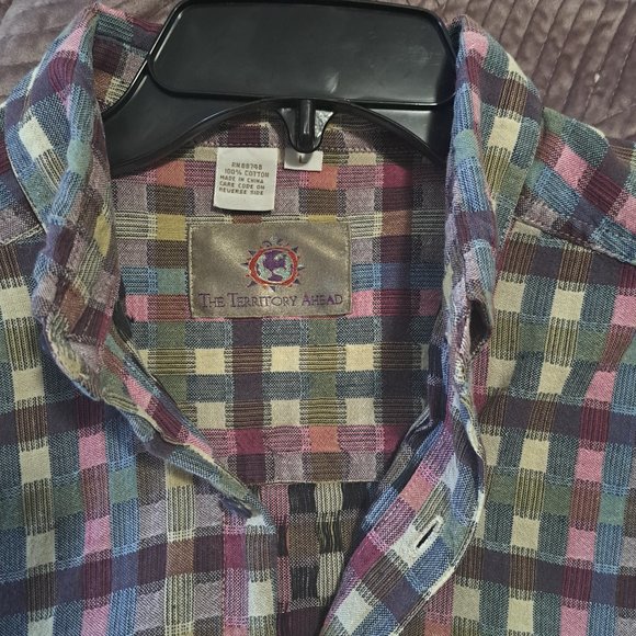 Territory Ahead Shirt, Men's large, multi-colored, unique - Picture 3 of 4